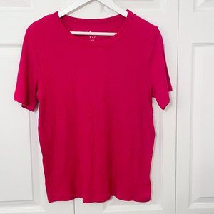 A New Day Target Magenta Ribbed T-shirt